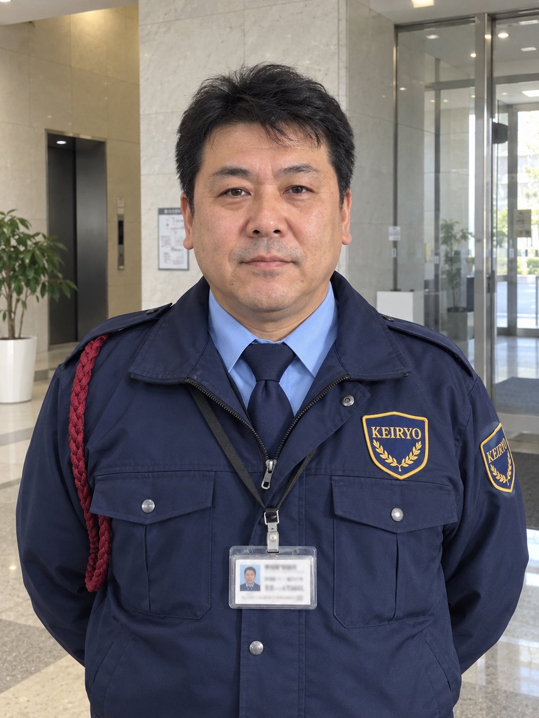オフィスビル警備 隊長 川端さん