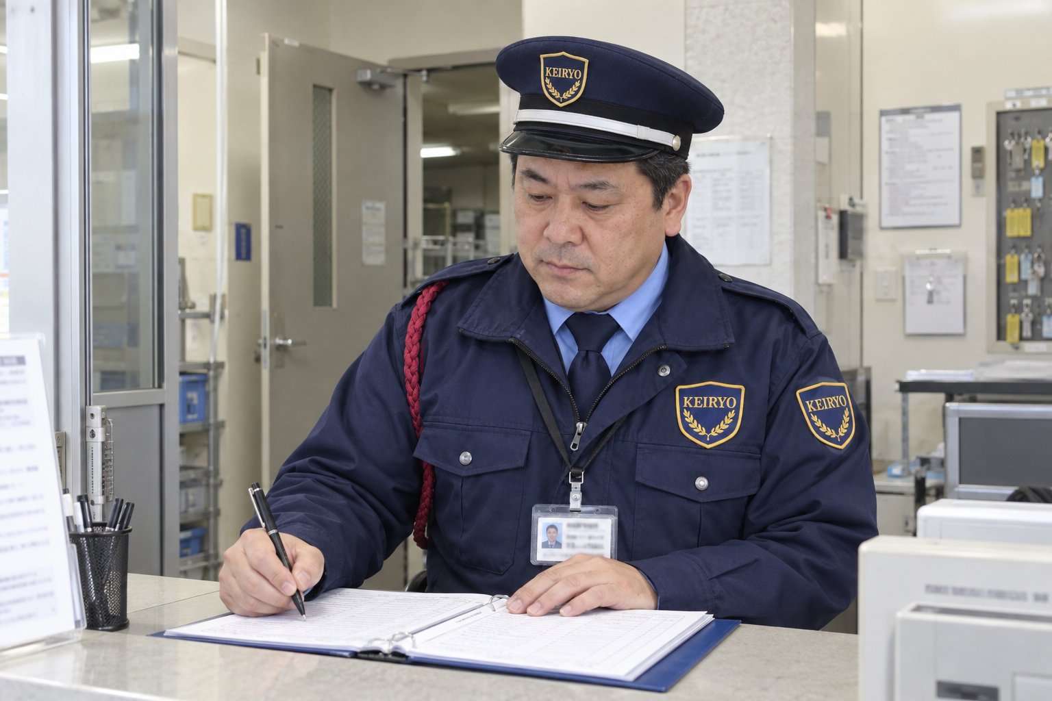 勤務中の川端さん