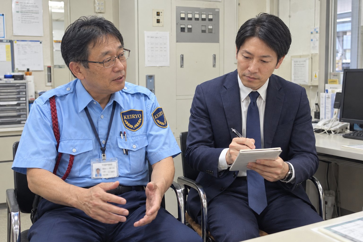 勤務中の柴田さん